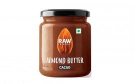 Raw Pressery Almond Butter, Cacao  Glass Jar  200 grams